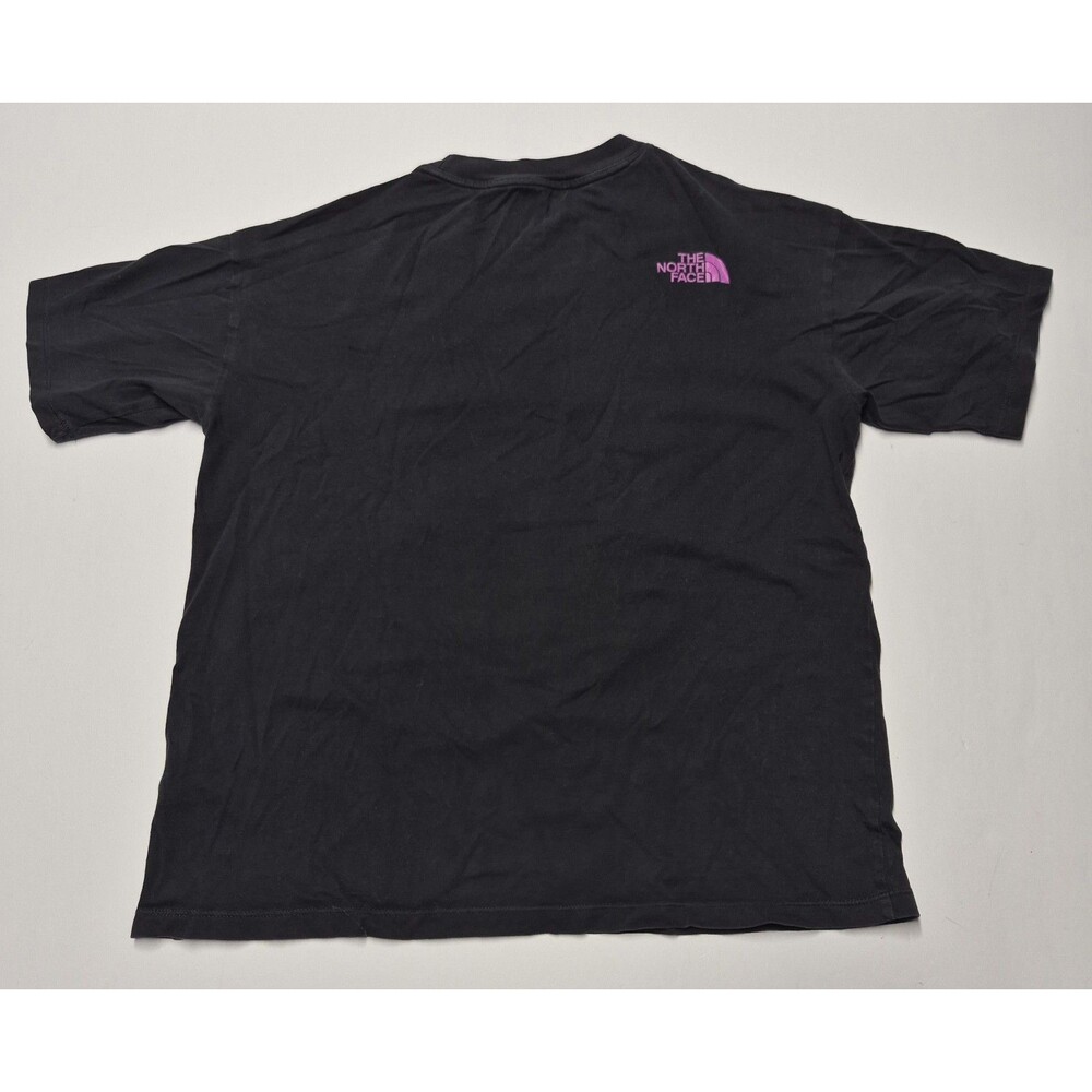 The North Face Womens XS T Shirt Graphic Floral Waterfall Moon Black Tee EUC - Picture 2 of 10